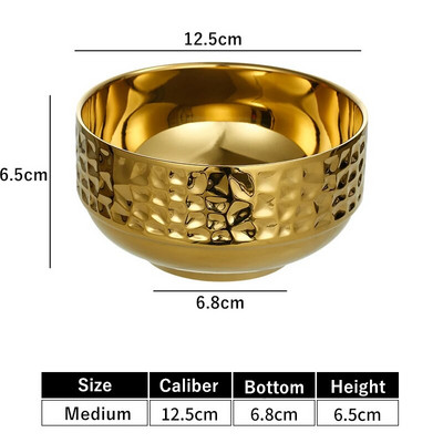 304 диамантена шарка от неръждаема стомана Ramen купа за ориз против изгаряне салата каша супа купа на пара кухненска посуда контейнер за храна