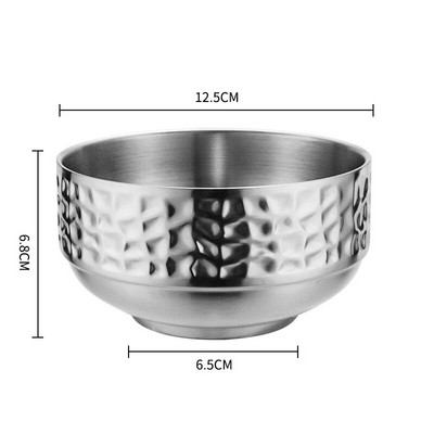 304 диамантена шарка от неръждаема стомана Ramen купа за ориз против изгаряне салата каша супа купа на пара кухненска посуда контейнер за храна