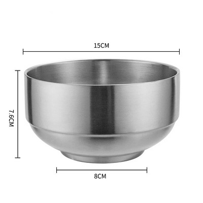 304 диамантена шарка от неръждаема стомана Ramen купа за ориз против изгаряне салата каша супа купа на пара кухненска посуда контейнер за храна