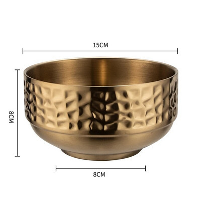 304 диамантена шарка от неръждаема стомана Ramen купа за ориз против изгаряне салата каша супа купа на пара кухненска посуда контейнер за храна