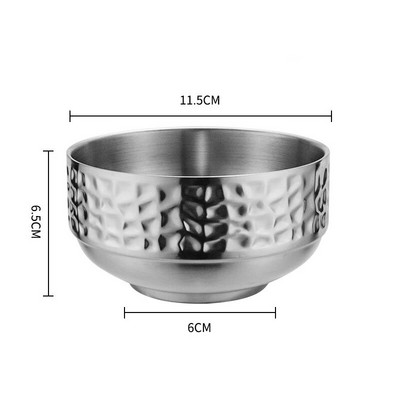 304 диамантена шарка от неръждаема стомана Ramen купа за ориз против изгаряне салата каша супа купа на пара кухненска посуда контейнер за храна