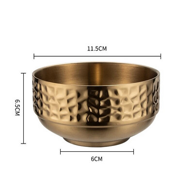 304 диамантена шарка от неръждаема стомана Ramen купа за ориз против изгаряне салата каша супа купа на пара кухненска посуда контейнер за храна