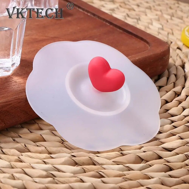 Cute Cat szilikon pohárhuzat porálló szivárgásmentes tea kávé lezárt fedők sapka pormentes újrafelhasználható tömítés tapadókorong fedél Új