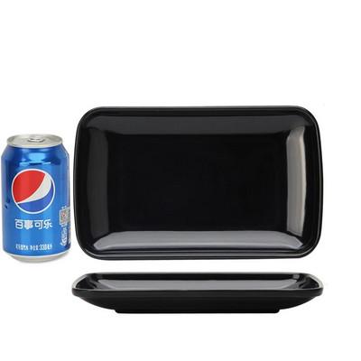 Цветно меламиново ястие Барбекю Шишче на скара Пластмасова чиния Чиния Правоъгълна имитация на порцеланово ястие Ресторант Снек Ястие с паста