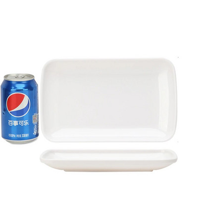 Цветно меламиново ястие Барбекю Шишче на скара Пластмасова чиния Чиния Правоъгълна имитация на порцеланово ястие Ресторант Снек Ястие с паста