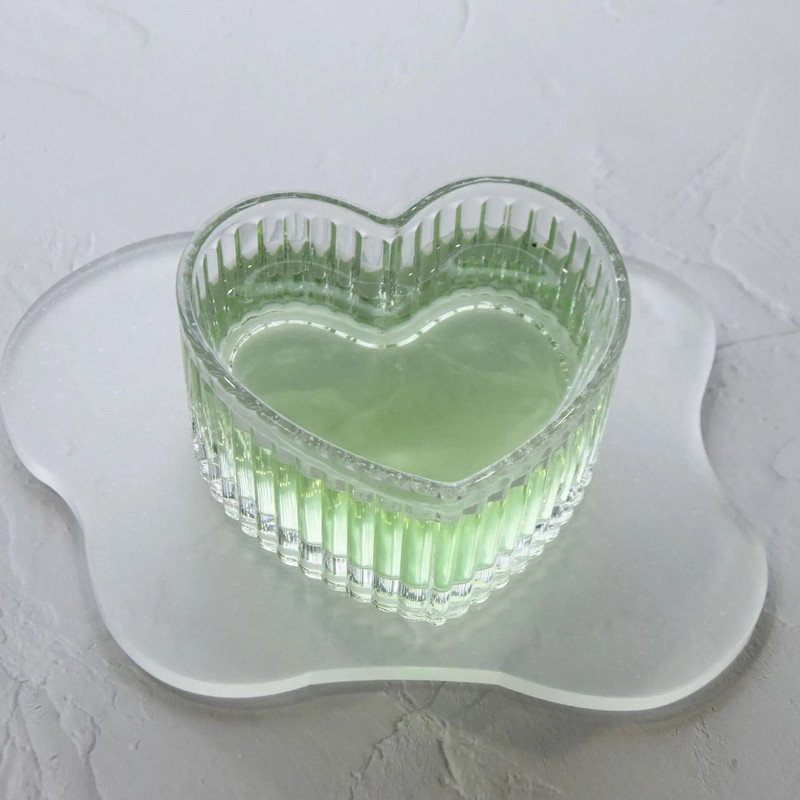 Szerelem szív alakú üvegtálak cukorka üvegek fagylalt desszertek rágcsálnivalók edények gyümölcspohár Nappali szárított gyümölcstál cukortál