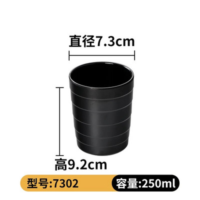 Меламинова черна малка купа Плодове Посуда за бързо хранене Ориз Купи за супа Ресторант Контейнер за потапяне в сос Кухненски прибори