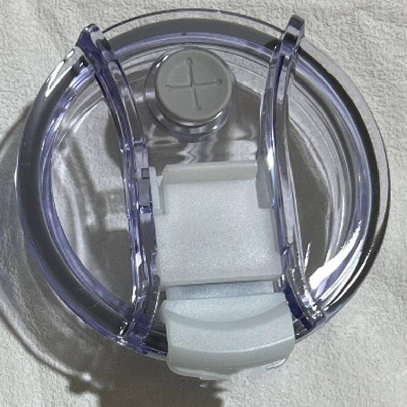 40 oz zárópalack fedele, fröccsenésmentes, sima műanyag fedők pohárcsészéhez, fröccsenésálló szalmalyukú palacktartozékokhoz