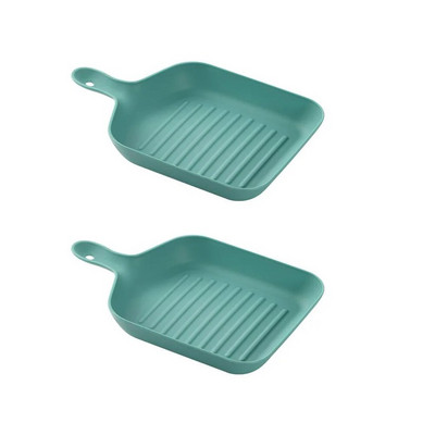 Многофункционална чиния с дръжка Плодови десертни закуски Чинии Хранителна пластмасова тава за съдове за храна Сервизи Кухненски аксесоари