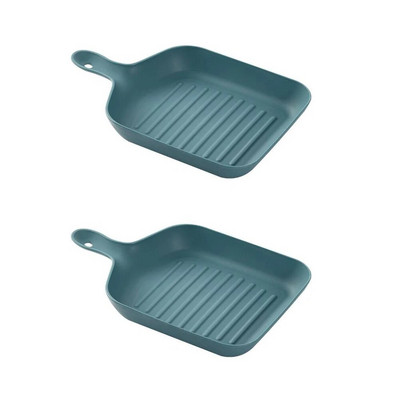 Многофункционална чиния с дръжка Плодови десертни закуски Чинии Хранителна пластмасова тава за съдове за храна Сервизи Кухненски аксесоари