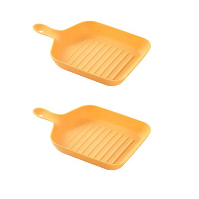 Многофункционална чиния с дръжка Плодови десертни закуски Чинии Хранителна пластмасова тава за съдове за храна Сервизи Кухненски аксесоари