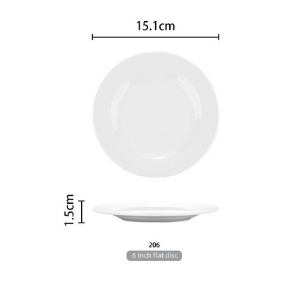 Бял диск Пластмасова имитация на порцеланов съд Меламинов диск Чиния за самообслужване Търговски ястия Бюфетна чиния Меламинова посуда