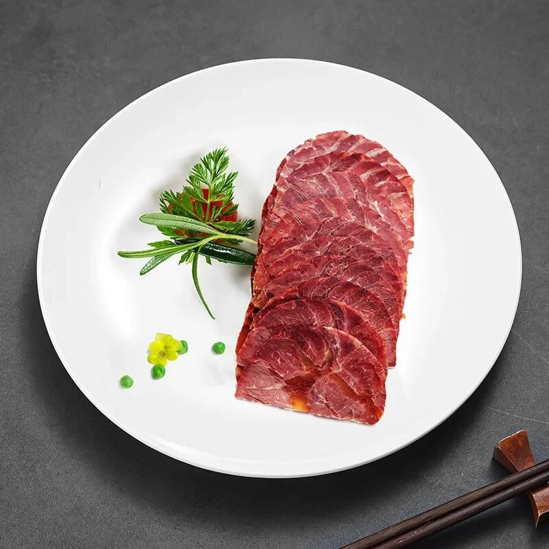 Fehér korong műanyagutánzat porcelán edény Melamin korong Önkiszolgáló tányér Kereskedelmi edények Svédasztalos tányér melamin étkészlet