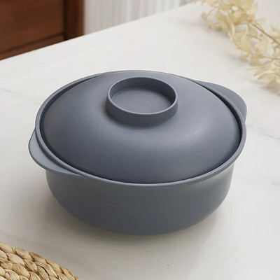 Рамен купа от пшенична слама с капак Посуда от пластмасови влакна Домашен гювеч Купички за бързи юфки Голяма купа за супа Кухненски консумативи