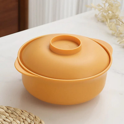 Рамен купа от пшенична слама с капак Посуда от пластмасови влакна Домашен гювеч Купички за бързи юфки Голяма купа за супа Кухненски консумативи