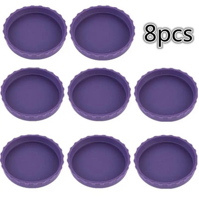 8-1 bucăți Capace de sifon Protector multicolor pentru cutii de băuturi Capace de cutie din silicon Capace pentru sticle de bere Cupă de conserve Capace rezistente la scurgeri