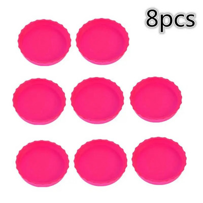 8-1 bucăți Capace de sifon Protector multicolor pentru cutii de băuturi Capace de cutie din silicon Capace pentru sticle de bere Cupă de conserve Capace rezistente la scurgeri