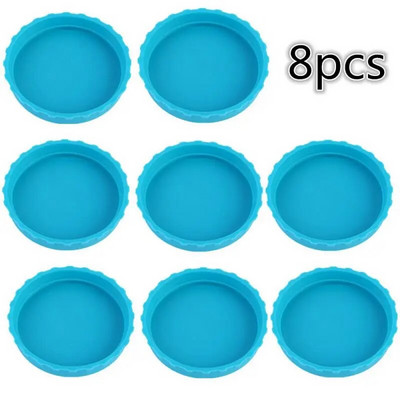 8-1 bucăți Capace de sifon Protector multicolor pentru cutii de băuturi Capace de cutie din silicon Capace pentru sticle de bere Cupă de conserve Capace rezistente la scurgeri