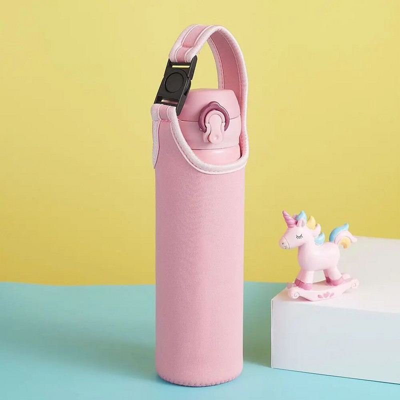 450-600 ml-es vizespalack fedőtáska tasak neoprén vizes tasak tartó vállpánt hordozó szigetelő táska sport kemping kiegészítők