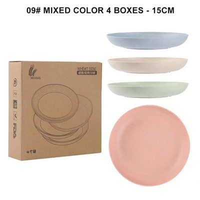 Чинии за вечеря за многократна употреба Модни прибори за хранене Пластмасова чиния за храна Чиния за хранене Десертна чиния Кръгла плодова закуска Поднос за торта Кухня
