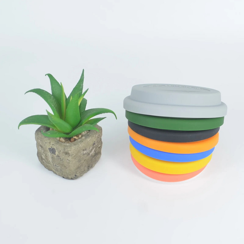 Használja 65/70/75/80/85/88MM-es újrafelhasználható szilikon csésze fedőkhöz Fresh Cover szilikon szigetelő porálló csésze fedő kávés bögre fedelekhez