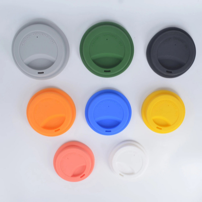 Használja 65/70/75/80/85/88MM-es újrafelhasználható szilikon csésze fedőkhöz Fresh Cover szilikon szigetelő porálló csésze fedő kávés bögre fedelekhez