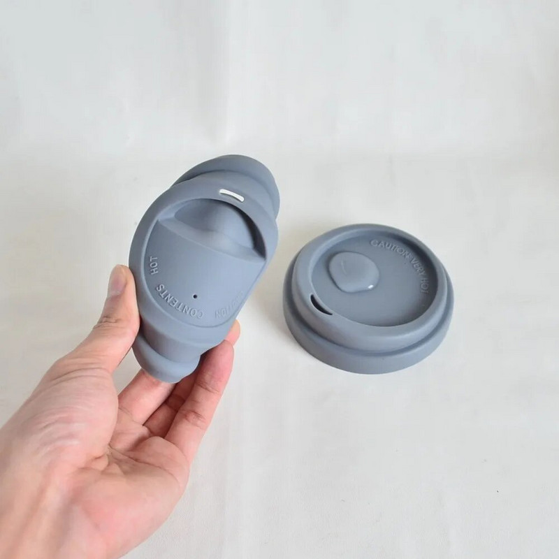 szilikon fedelek (90 mm/ 80 mm) kerámia bögrékhez Szilikon szigetelés Szivárgásmentes csésze fedél hőálló porálló bögre fedél