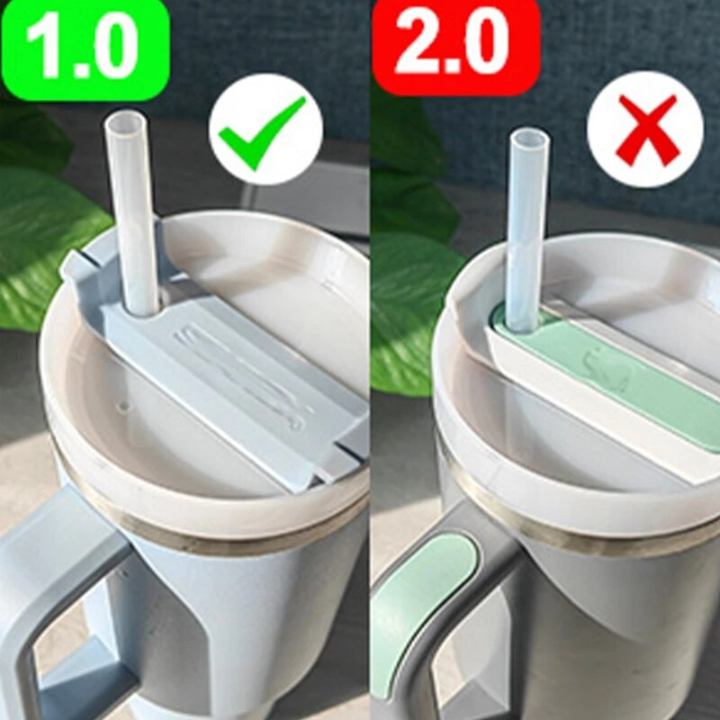 6 db/szett szilikon kiömlésgátló dugó készlet Stanley csészéhez 1,0 40 oz/30 oz pohártartozékok szalma sapka kiömlésgátló szivárgásgátló