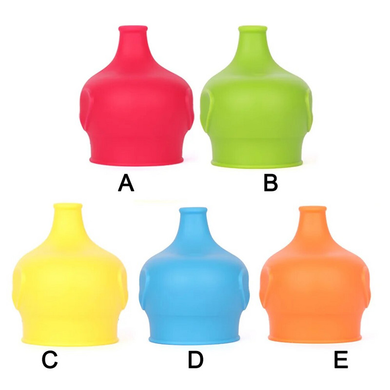 1db 30G elefánt alakú puha szilikon csésze szájvédő gyerekeknek edzés tapadókorong italos palack kiömlésmentes kupak fúvóka