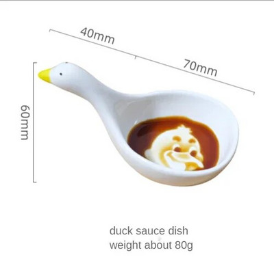 Керамична сладка купа за патета Малка купа за сос Чиния за подправки Снек Кисело мляко Ядки Десерт Салата Ориз Купи за смесване Деца Детски подарък