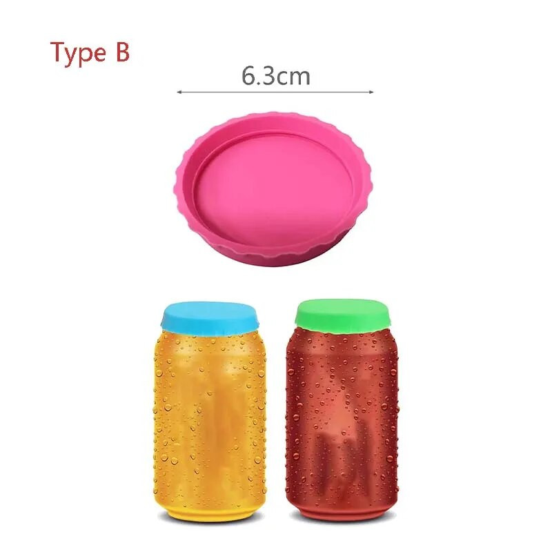 1 db szóda fedő fedő több színű italos doboz védő szilikon doboz fedő sörösüveg kupak konzervdoboz szóda kóla szivárgásmentes kupak