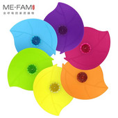 Νέα Silicone Butterfly Leaves Καπάκι φλυτζανιού Πολυτελές ακρυλικό διαμάντι Καπάκια τσαγιού αναρρόφηση σφραγίδα κατά της σκόνης Γυάλινη κεραμική πλαστική κούπα γενικής χρήσης