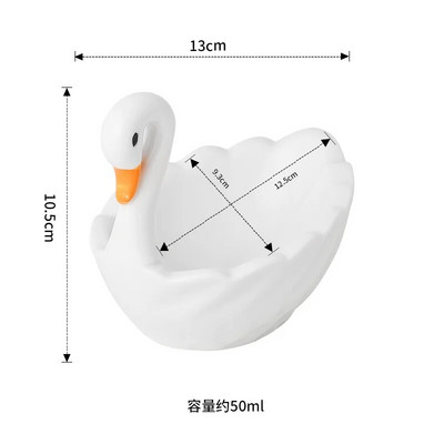 50 мл Little Swan Duck Керамична купа Декорация на трапезна маса Купа за салата Купа за закуски Сервии Кухненски принадлежности Детски сервизи