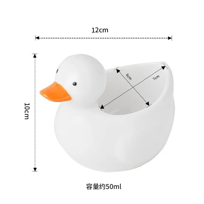 50ml Kis hattyúkacsa kerámia tál étkezőasztal dekoráció salátástál uzsonnatál étkészlet Konyhai kellékek Gyermek étkészlet
