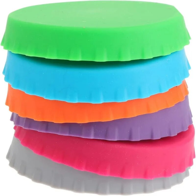 1 db Újrafelhasználható élelmiszertároló Frissen tartandó bádog fedődobozok kupak kisállatdoboz doboz fedele szilikon doboz fedél meleg konyhai kellékek penészmentesen melegen