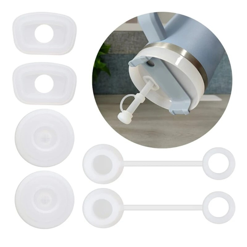 6x szilikon-dugó készlet Stanley-csésze kiömlésgátló zárók szivárgásgátlók kiömlésgátlók porálló Stanley-csésze tartozék