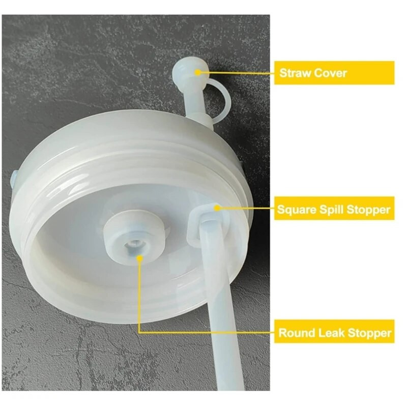 6x szilikon-dugó készlet Stanley-csésze kiömlésgátló zárók szivárgásgátlók kiömlésgátlók porálló Stanley-csésze tartozék