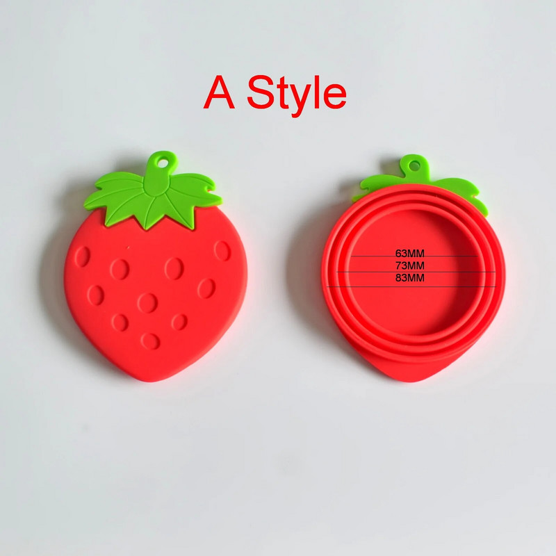 Újrafelhasználható élelmiszertárolás Tartsa frissen bádog fedődobozok kupak Kisállat konzervdoboz fedél Szilikon doboz fedél Különféle méretű lezárt friss fedél