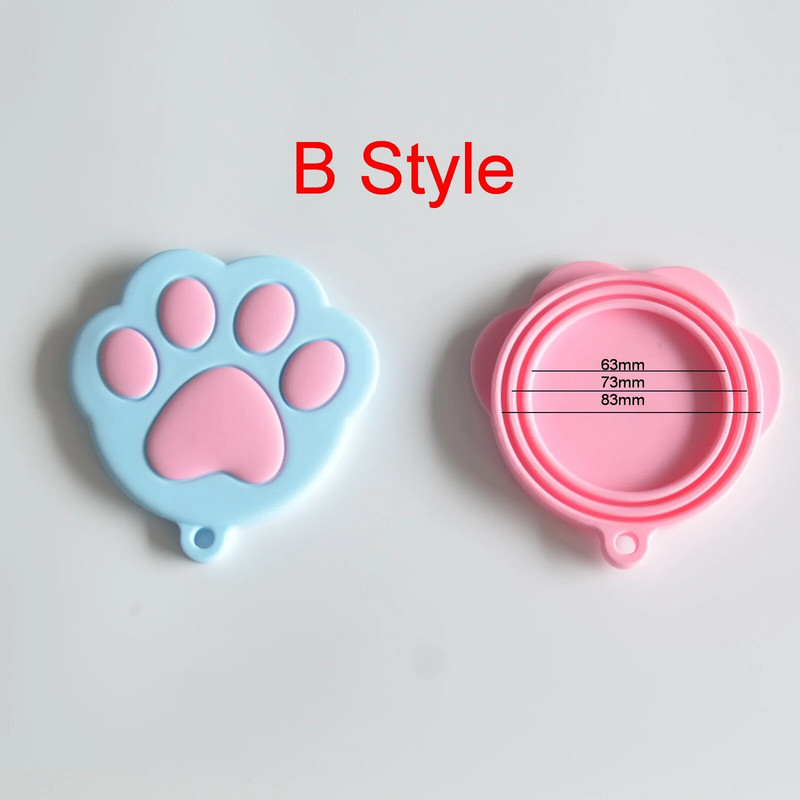 Újrafelhasználható élelmiszertárolás Tartsa frissen bádog fedődobozok kupak Kisállat konzervdoboz fedél Szilikon doboz fedél Különféle méretű lezárt friss fedél