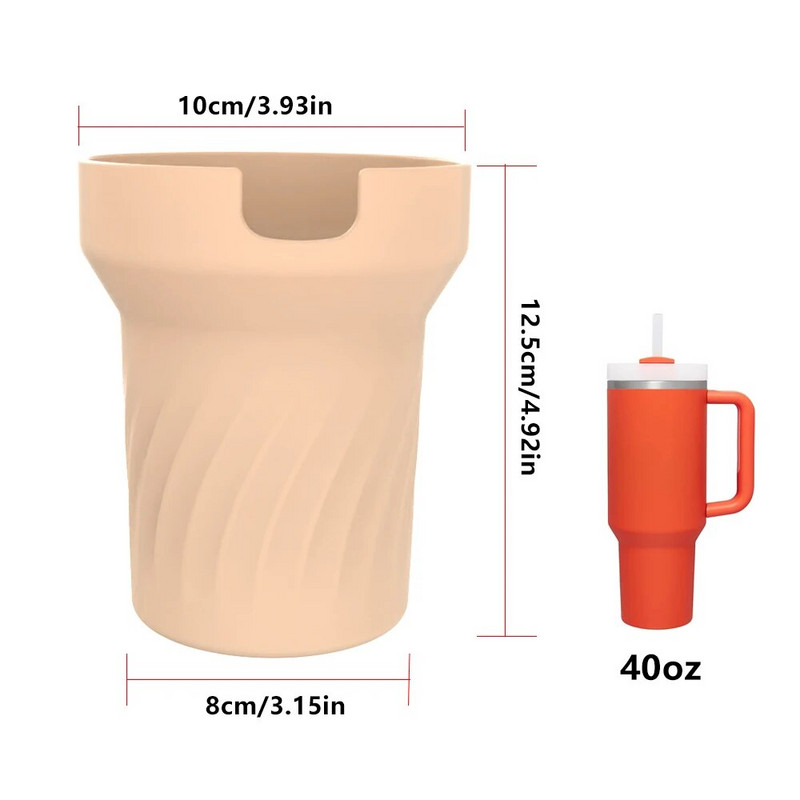 Szilikon csésze csizma Stanley 40 oz pohárhoz, fogantyús csészetartozékokkal Védő vizespalack alsó hüvelyfedél
