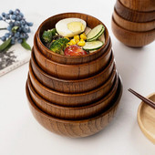 Γιαπωνέζικο μπολ Ramen Ξύλινο μπολ με ρύζι με νουντλς στιγμιαίους εστιατορίου Ξύλινο επιτραπέζιο σκεύος Δημιουργικό μπολ σούπας Miso