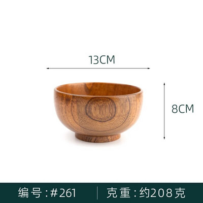 Японска купа за рамен Дървена купа за ориз за бързо приготвяне на юфка Ресторант Дървена посуда Творческа купа за супа Мисо