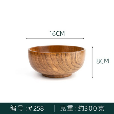 Японска купа за рамен Дървена купа за ориз за бързо приготвяне на юфка Ресторант Дървена посуда Творческа купа за супа Мисо