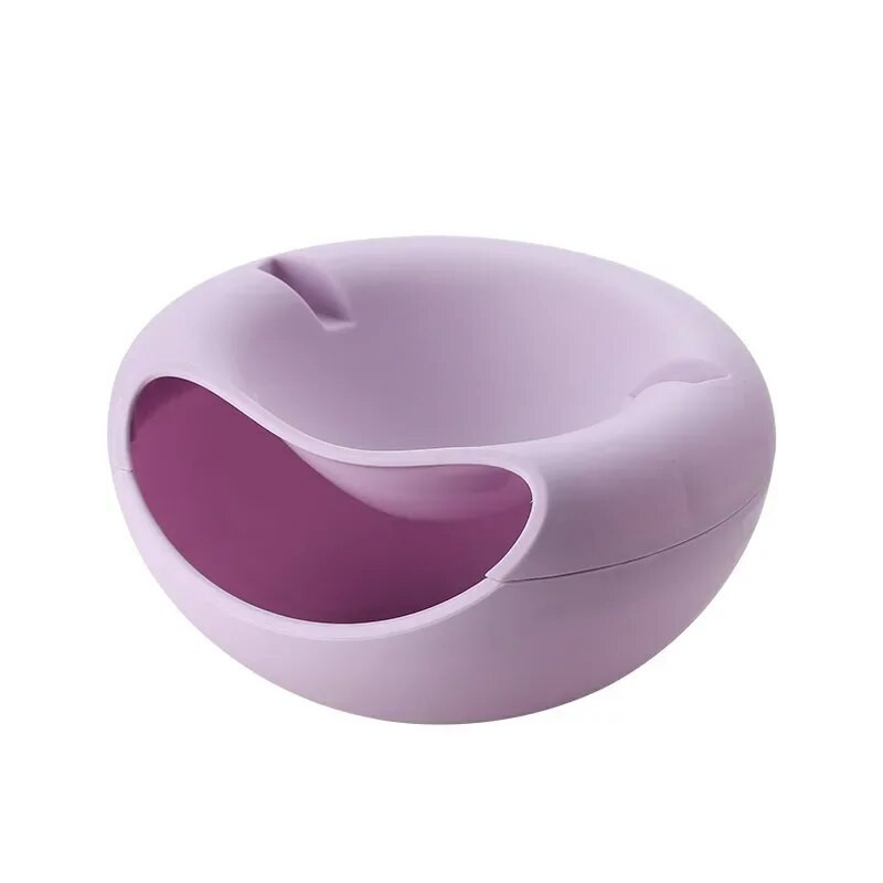 Lazy Snack Bowl műanyag kétrétegű snack tároló doboz tál gyümölcstál és mobiltelefon konzol Chase műtárgy tányér tál