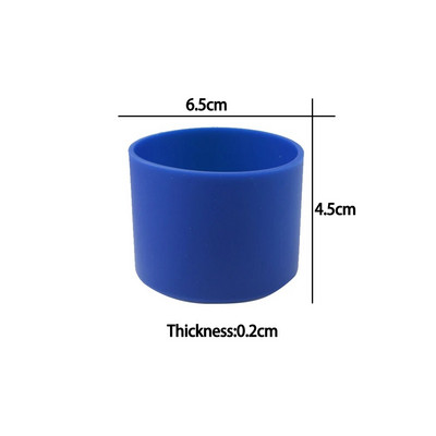 A jobb életért 1 db 6,5 cm-es puha szilikon csésze alsó hüvelyvédő hüvely üveg vizes teásüveghez Sérülésgátló tartozékok