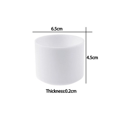 A jobb életért 1 db 6,5 cm-es puha szilikon csésze alsó hüvelyvédő hüvely üveg vizes teásüveghez Sérülésgátló tartozékok