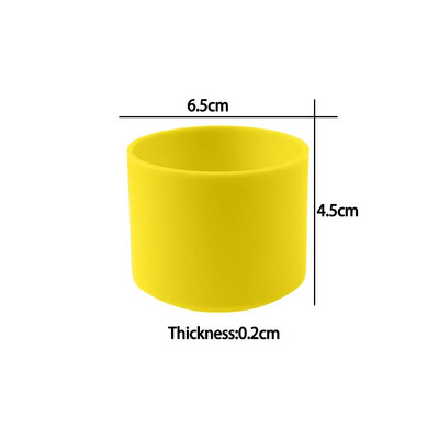 A jobb életért 1 db 6,5 cm-es puha szilikon csésze alsó hüvelyvédő hüvely üveg vizes teásüveghez Sérülésgátló tartozékok