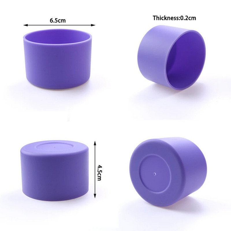 A jobb életért 1 db 6,5 cm-es puha szilikon csésze alsó hüvelyvédő hüvely üveg vizes teásüveghez Sérülésgátló tartozékok