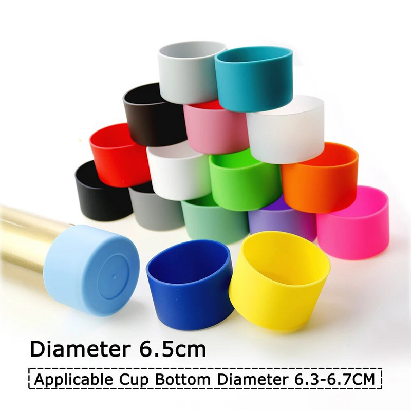 A jobb életért 1 db 6,5 cm-es puha szilikon csésze alsó hüvelyvédő hüvely üveg vizes teásüveghez Sérülésgátló tartozékok