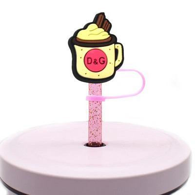 1 ΤΕΜ Ψάθινο καπάκι μεξικάνικο φαγητό από PVC Cafecito Y Chisme Conchas Ψάθινο κάλυμμα σιλικόνης για διακόσμηση γούρι για ποτό